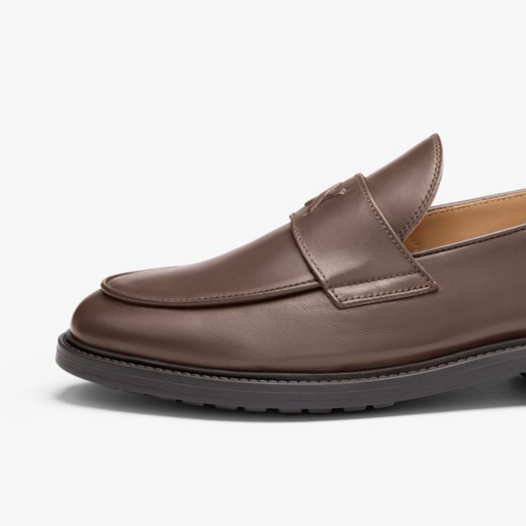 Men's Brown Leather Lug Centesimo Del Toro Shoes