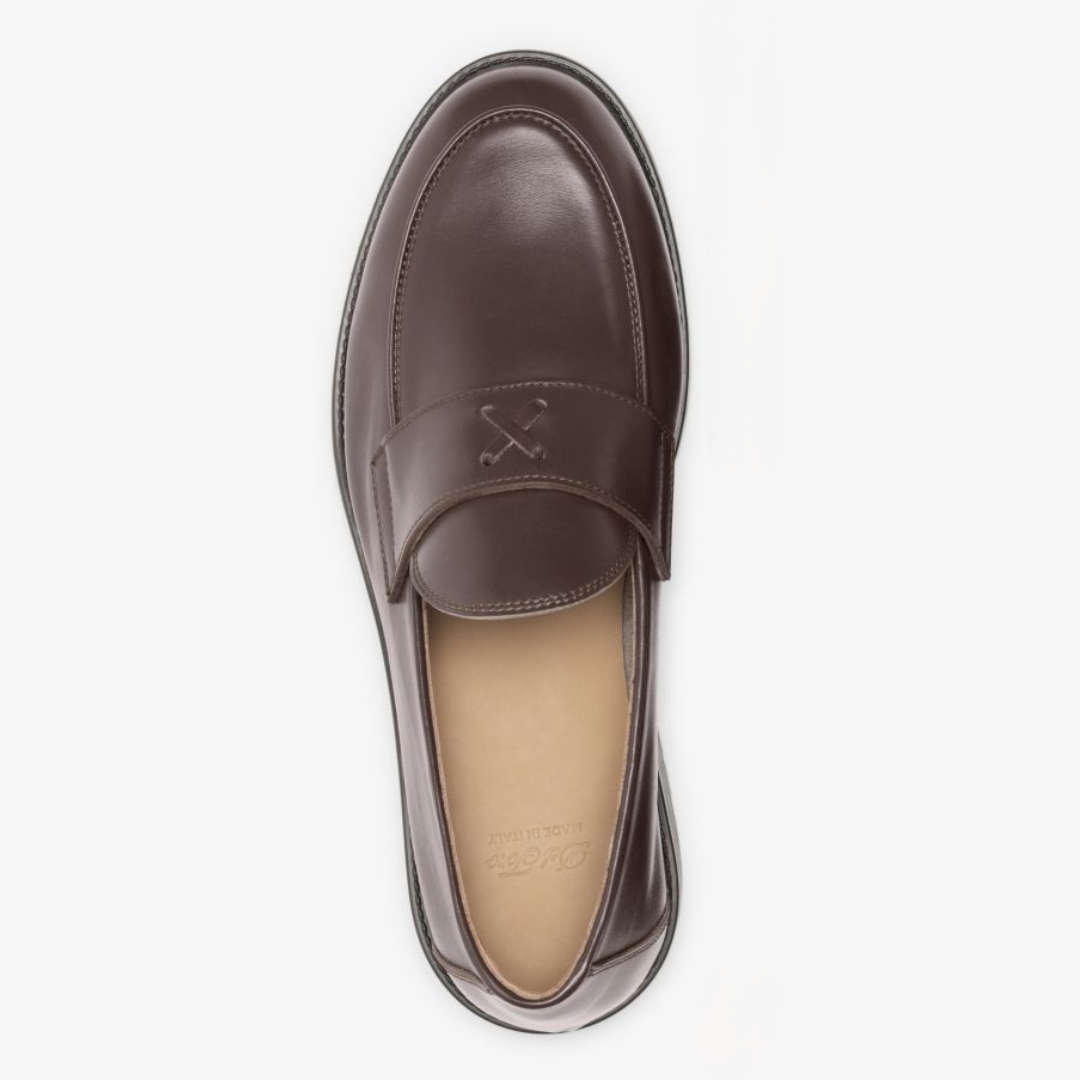 Men's Brown Leather Lug Centesimo Del Toro Shoes