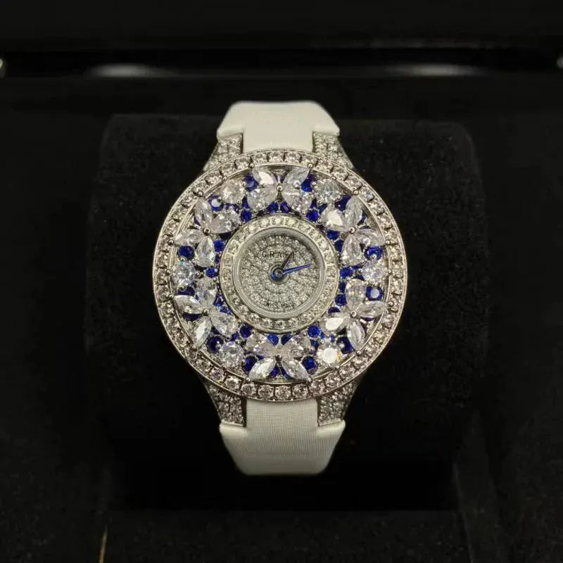 Luxury Colorful Women’s Quartz Watch | Elegant Jewel Bracelet Timepiece