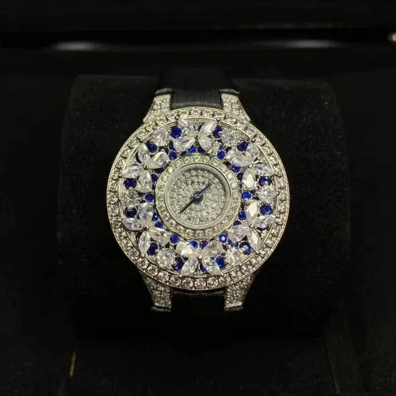 Luxury Colorful Women’s Quartz Watch | Elegant Jewel Bracelet Timepiece