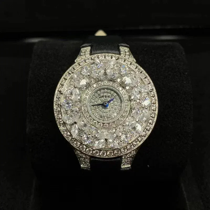 Luxury Colorful Women’s Quartz Watch | Elegant Jewel Bracelet Timepiece