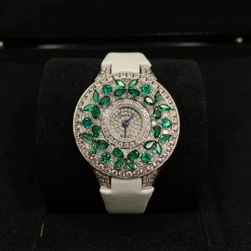 Luxury Colorful Women’s Quartz Watch | Elegant Jewel Bracelet Timepiece