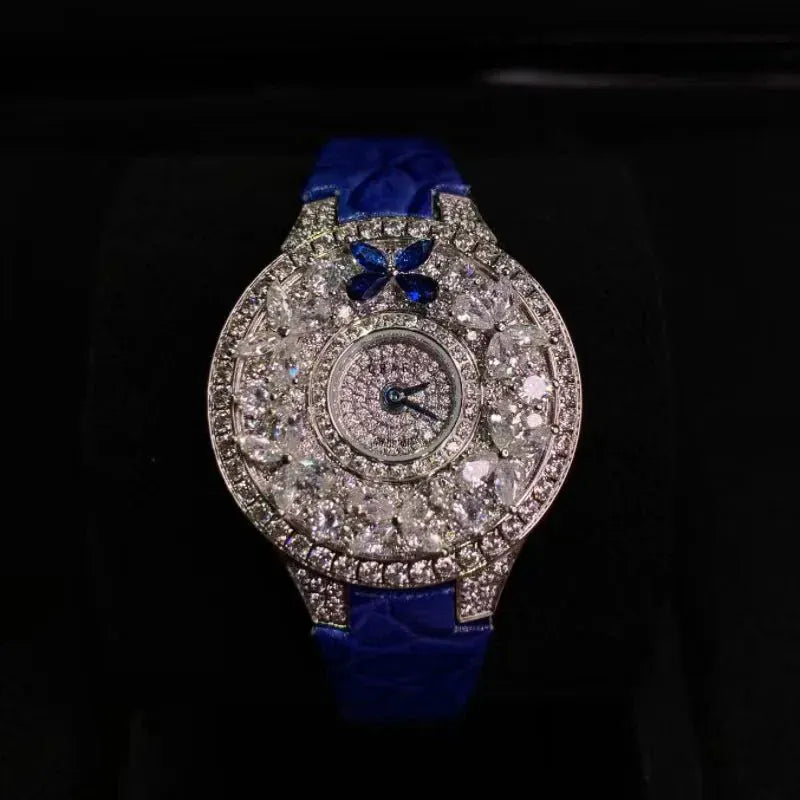 Luxury Colorful Women’s Quartz Watch | Elegant Jewel Bracelet Timepiece