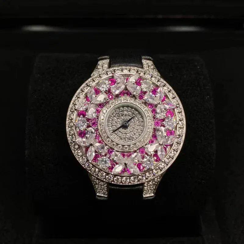 Luxury Colorful Women’s Quartz Watch | Elegant Jewel Bracelet Timepiece