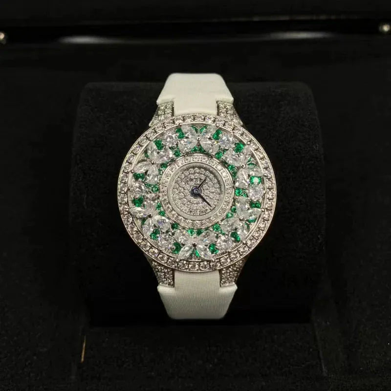 Luxury Colorful Women’s Quartz Watch | Elegant Jewel Bracelet Timepiece