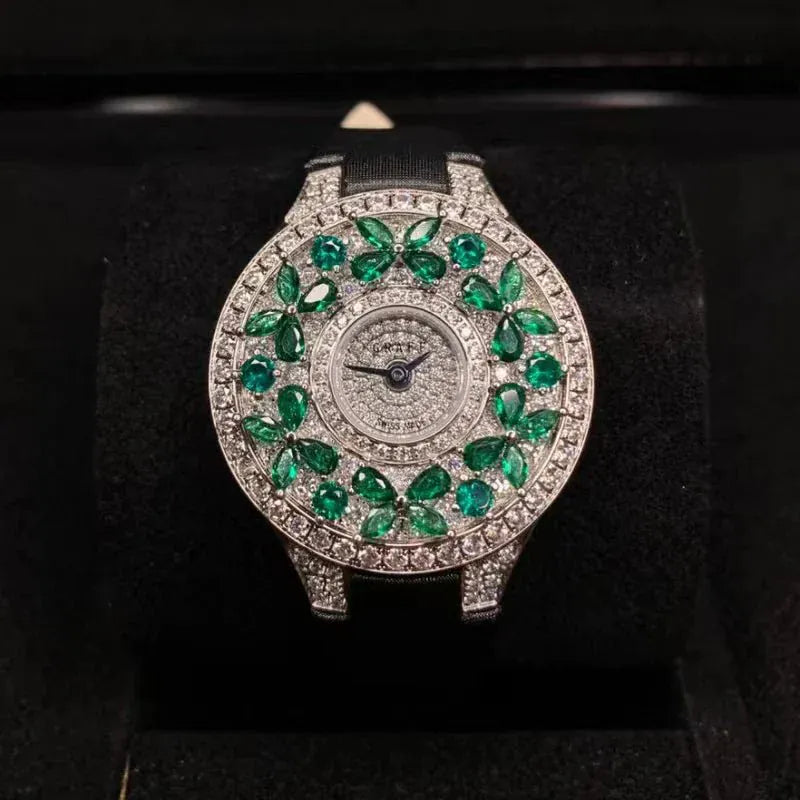 Luxury Colorful Women’s Quartz Watch | Elegant Jewel Bracelet Timepiece