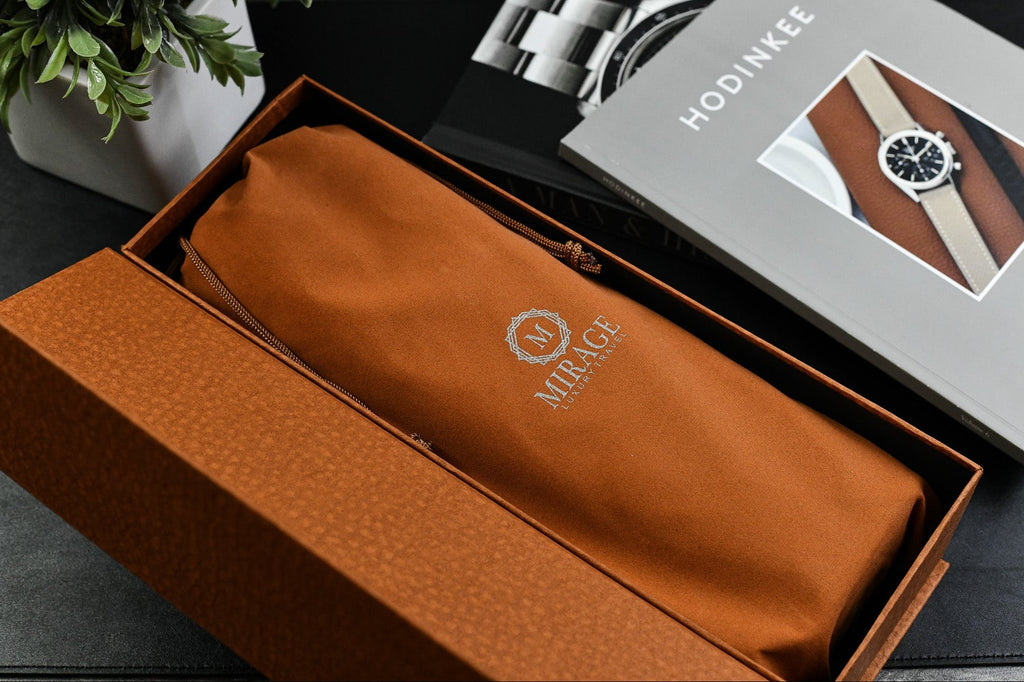 Luxury 4 Watch Travel Case | Full-Grain Cow Leather | Tawny Brown