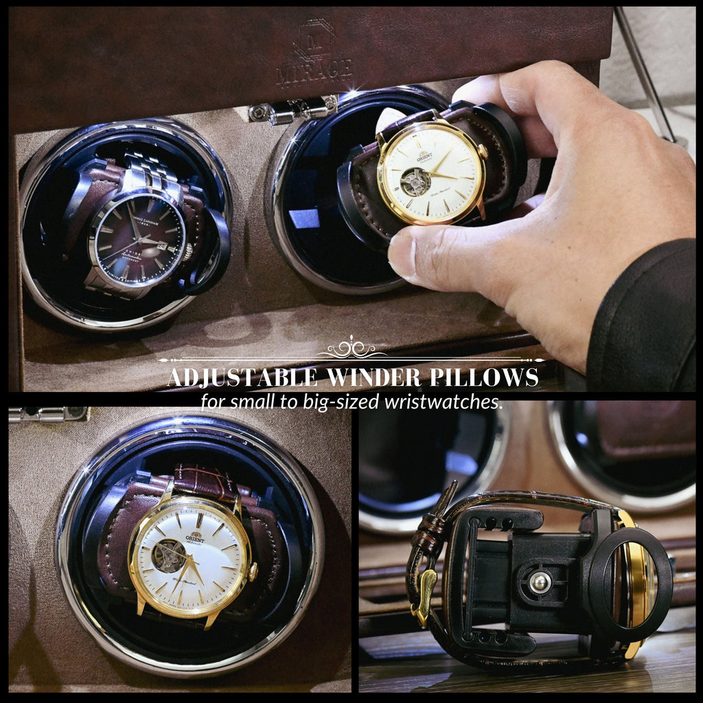 Luxury Watch Winder Box - Coffee Brown