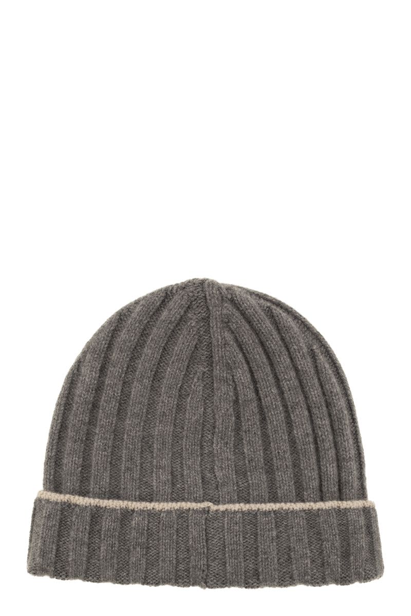 BRUNELLO CUCINELLI Chunky Ribbed Cashmere Beanie