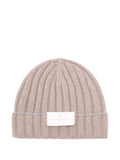 BRUNELLO CUCINELLI Cashmere Beanie with Folded Cuff and Logo Patch