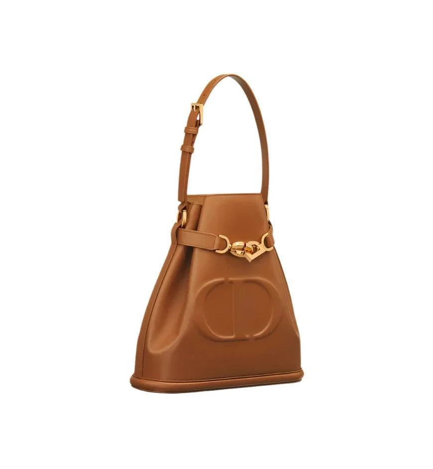 Medium C'est Dior Bag Golden Saddle CD-Embossed Calfskin Banlieue91