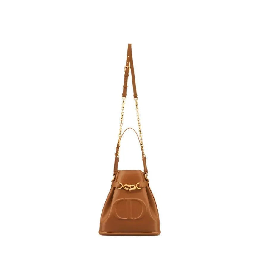 Medium C'est Dior Bag Golden Saddle CD-Embossed Calfskin Banlieue91
