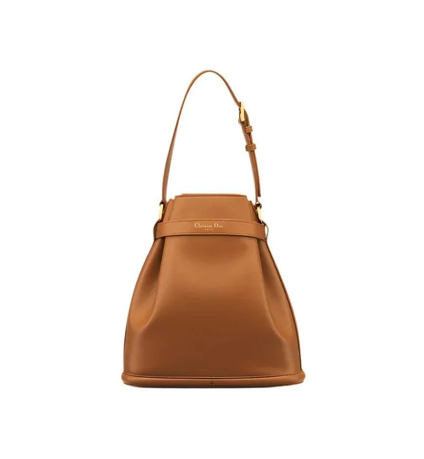 Medium C'est Dior Bag Golden Saddle CD-Embossed Calfskin Banlieue91