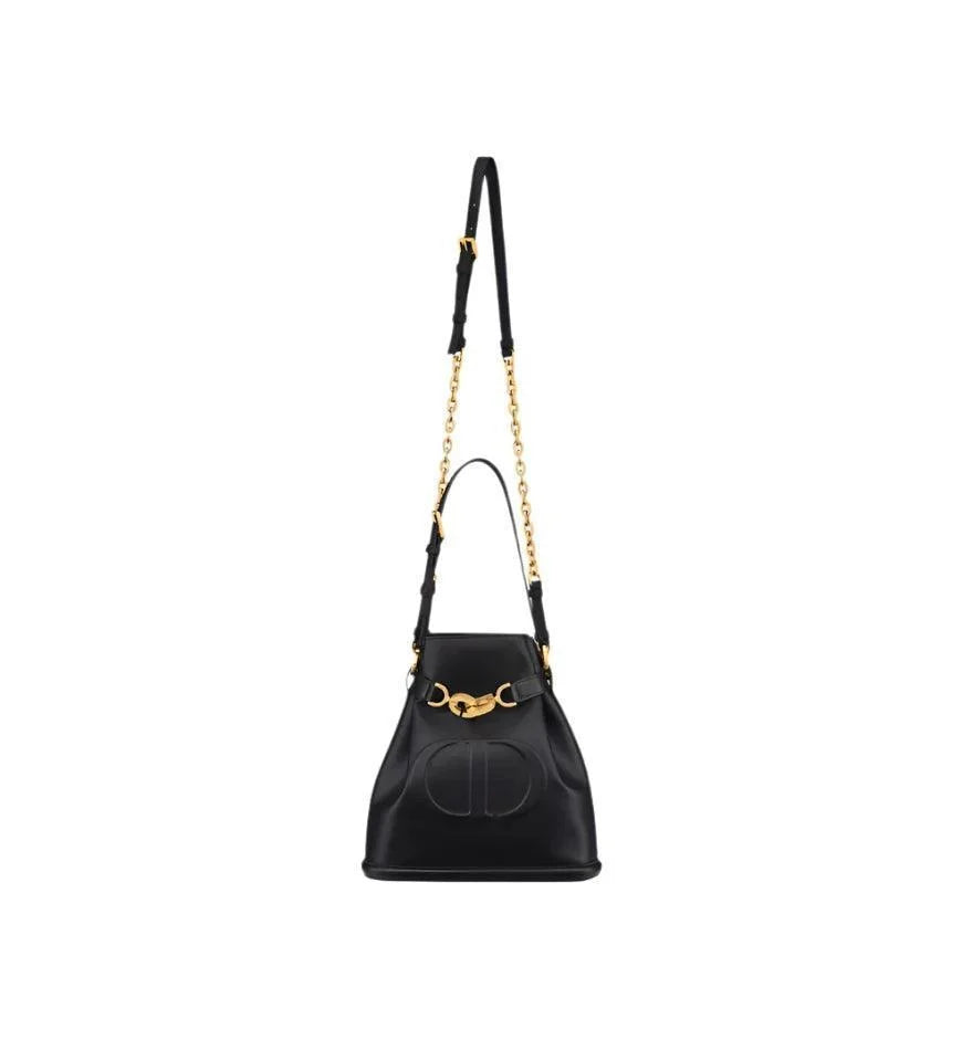 Medium C'est Dior Bag Golden Saddle CD-Embossed Calfskin Banlieue91