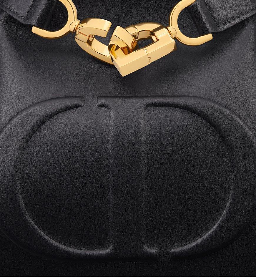 Medium C'est Dior Bag Golden Saddle CD-Embossed Calfskin Banlieue91
