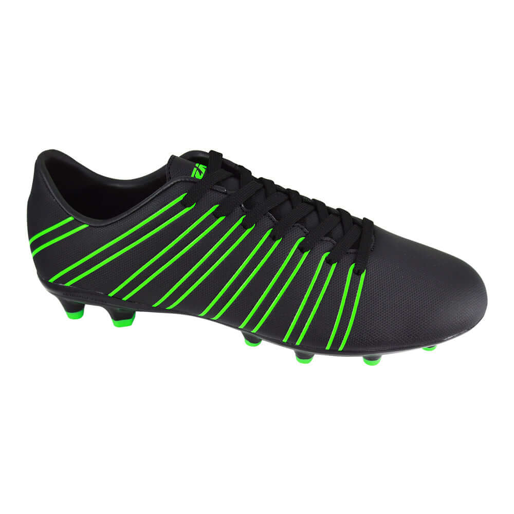 Madero Firm Ground Soccer Shoes -Black/Green Vizari Sports