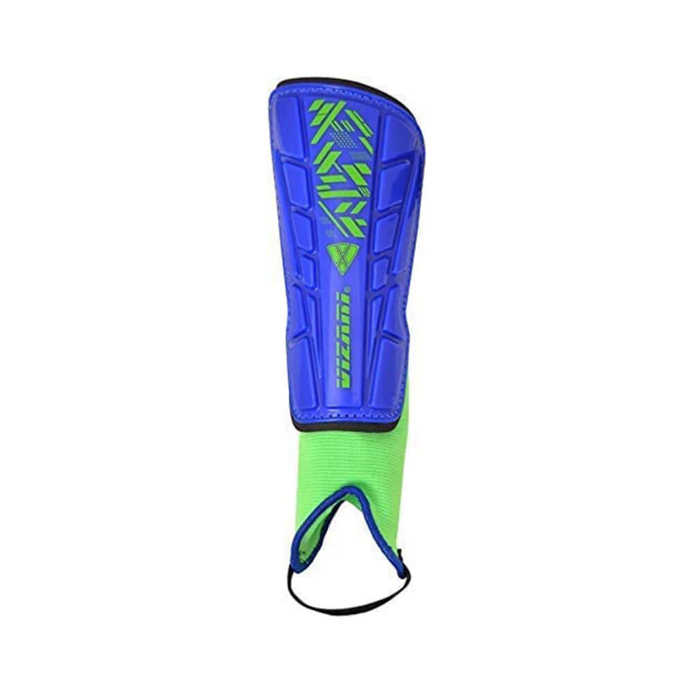 Vizari Malaga Soccer Shin Guards for Youth & Adults -Lightweight Ankle Protection – Blue/Green Vizari Sports