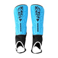 Malaga Soccer Shin Guard with Adjustable Straps-Blue/Black