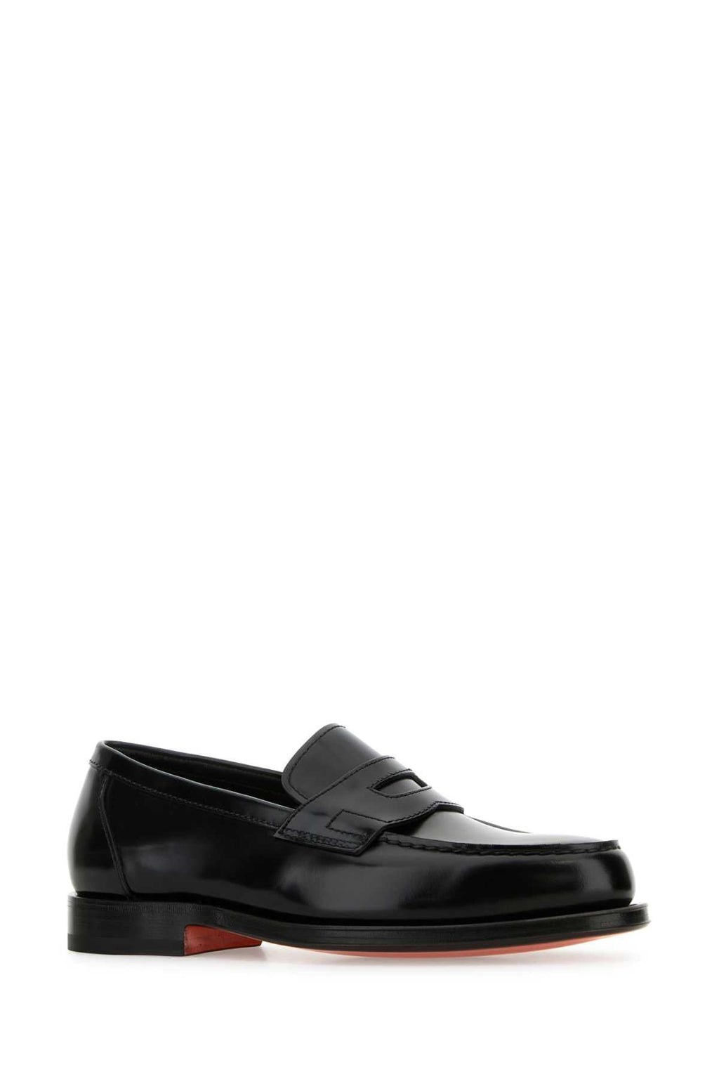 SANTONI Classic Leather Loafers for Men Banlieue91