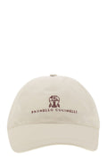 BRUNELLO CUCINELLI Water-Repellent Microfibre Baseball Cap with Embroidered Logo