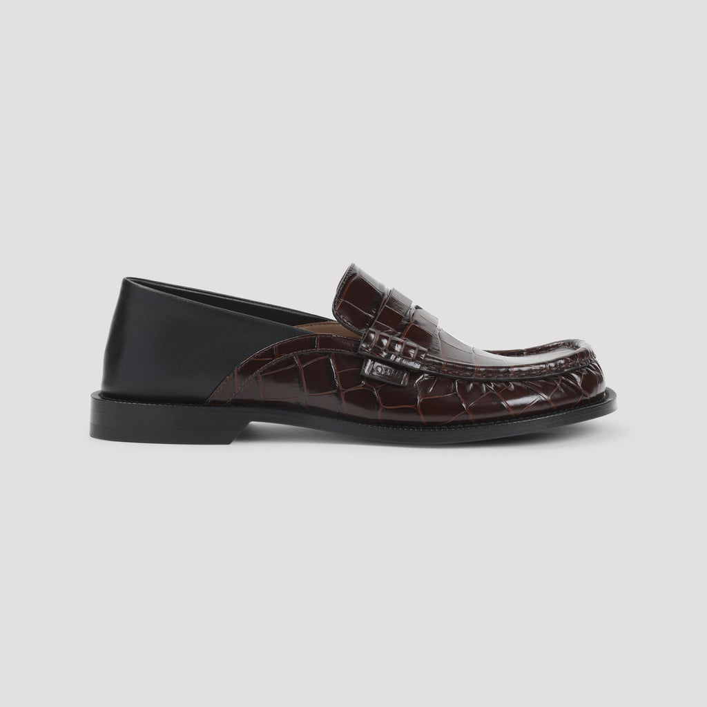 LOEWE Campo Flap Back Calfskin Loafers for Men Banlieue91