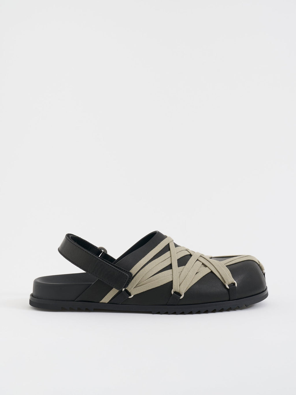 RICK OWENS Flat Granola Leather Sandals for Men Banlieue91