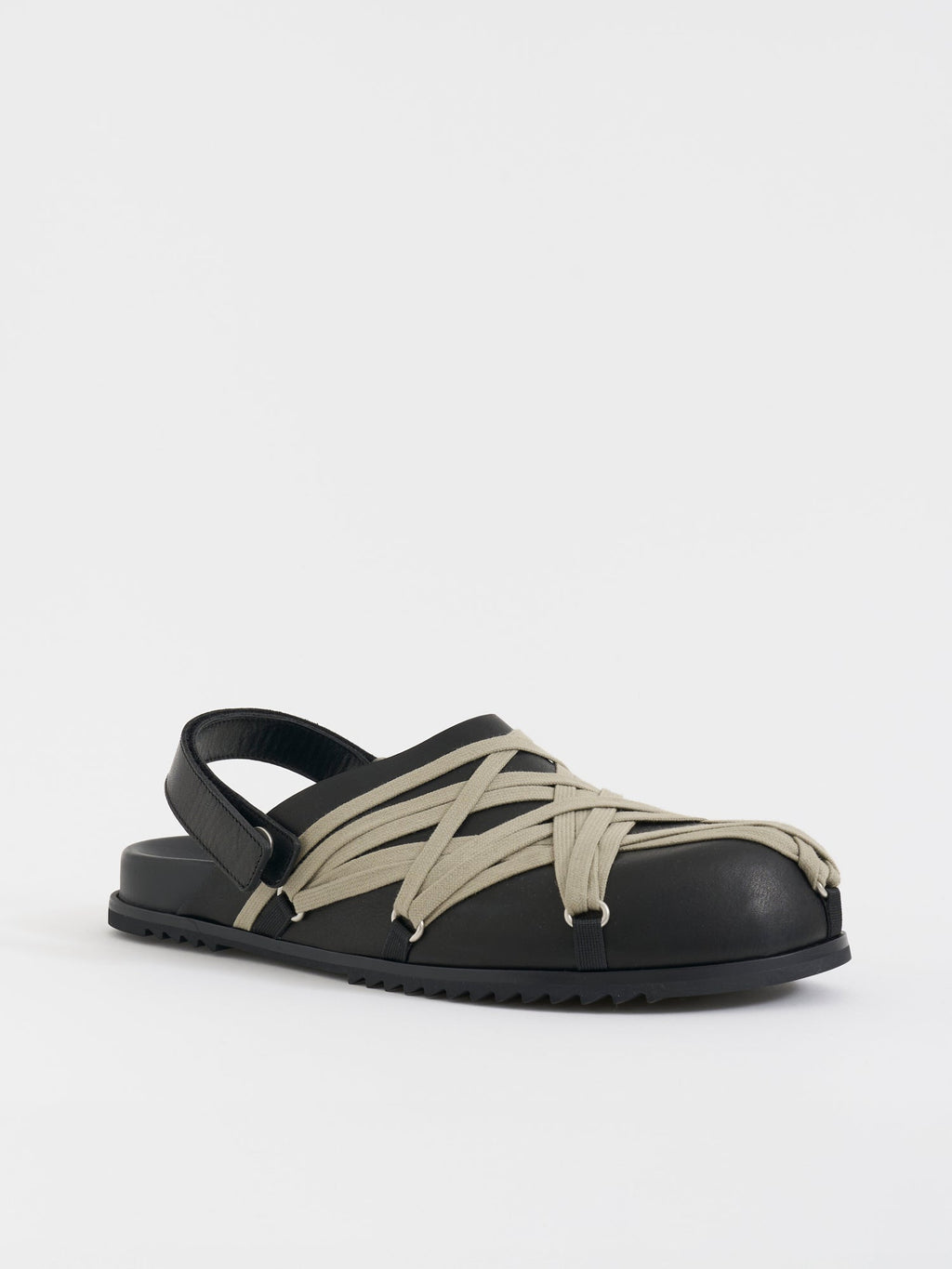 RICK OWENS Flat Granola Leather Sandals for Men Banlieue91