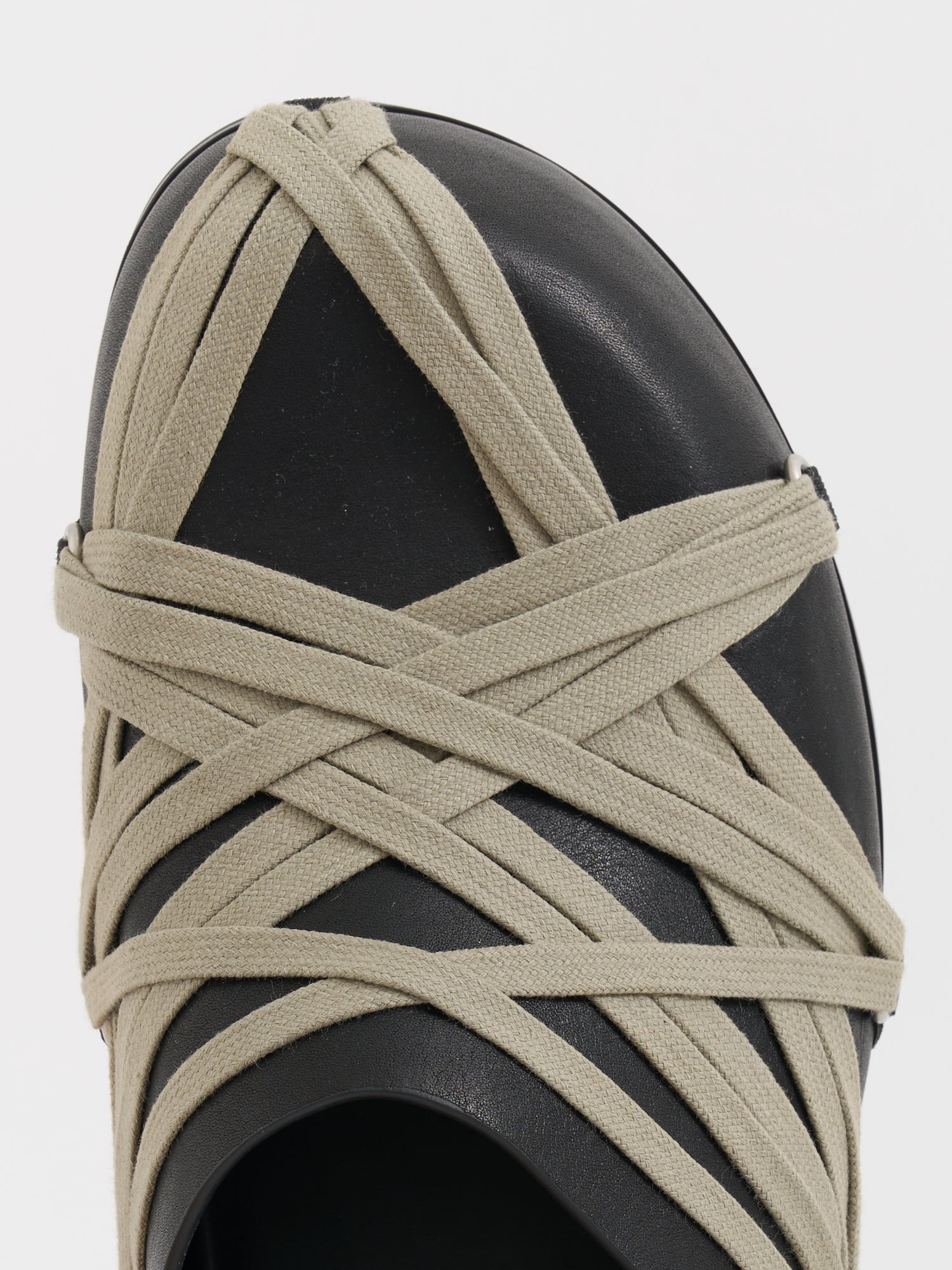 RICK OWENS Flat Granola Leather Sandals for Men Banlieue91