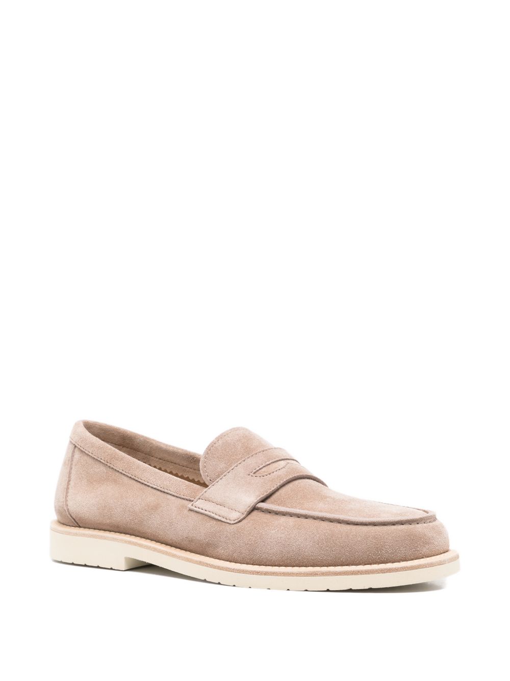BRUNELLO CUCINELLI Men's Classic Leather Loafers Banlieue91