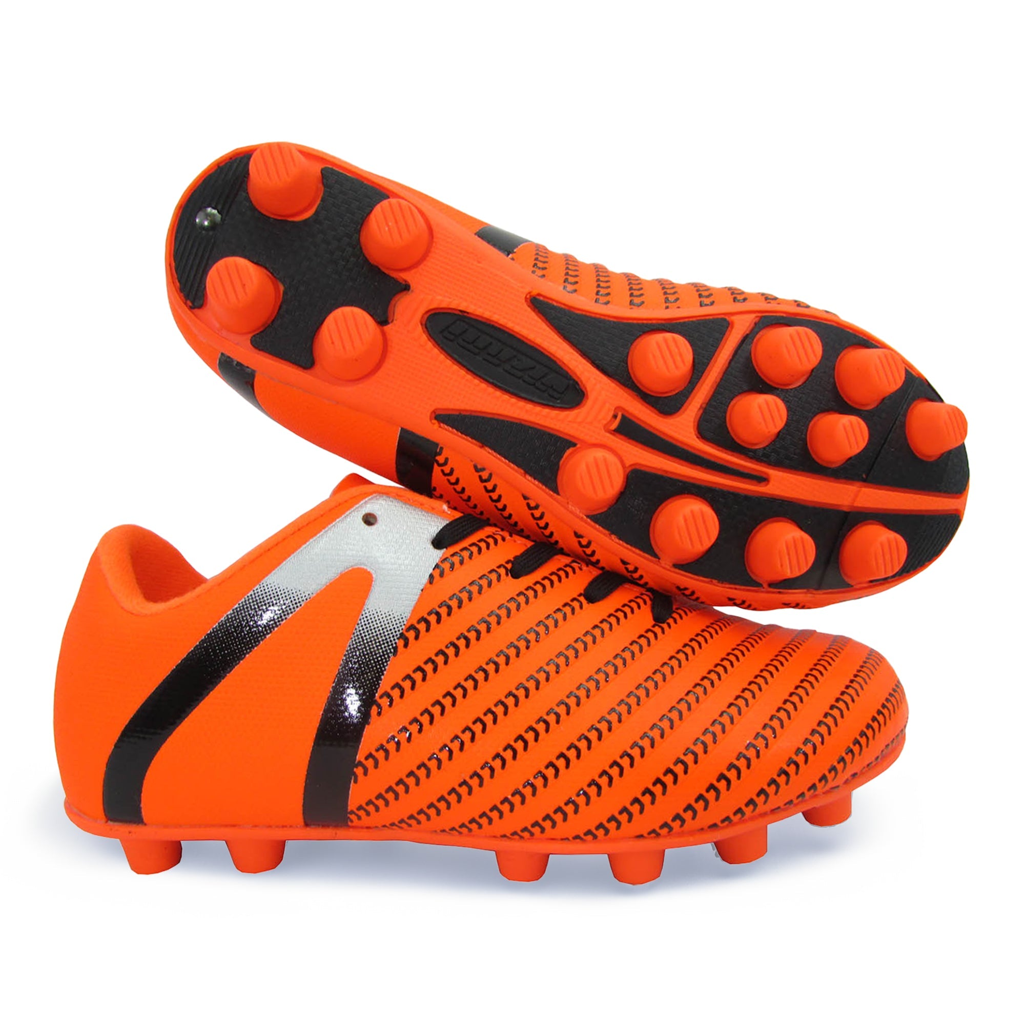 Impact Firm Ground Soccer Shoes -Orange/Silver Vizari Sports