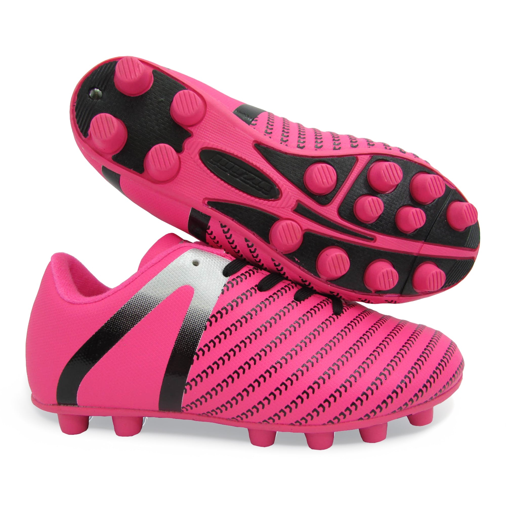 Impact Firm Ground Soccer Shoes -Pink/Silver Vizari Sports