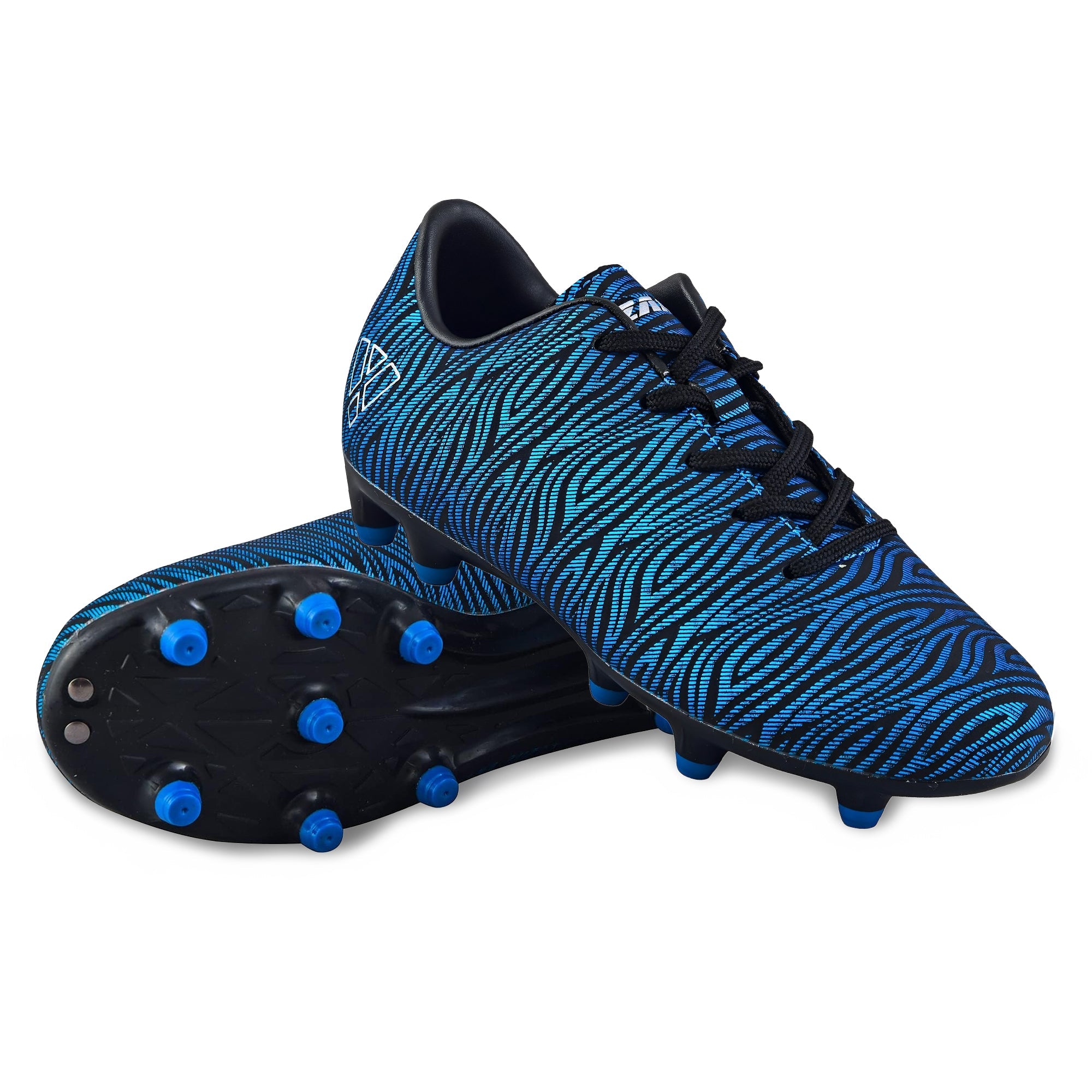 Teramo Firm Ground Soccer Shoes -Blue/Black Vizari Sports