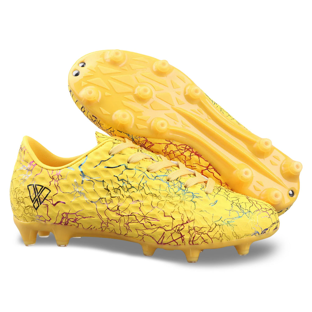Vizari Zodiac JR Kids Firm Ground (FG) Soccer Cleats – Yellow, Youth Sizes 8C–6Y Under $30