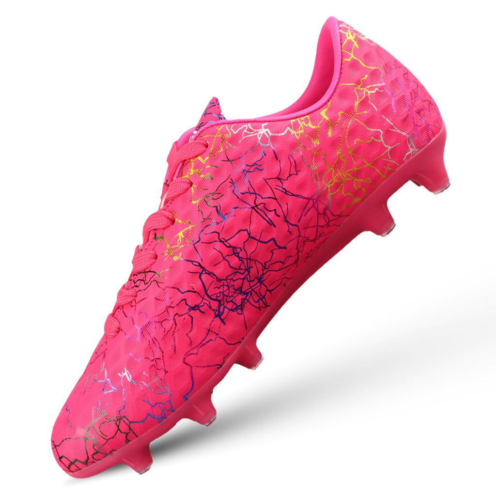 Vizari Zodiac JR Kids Firm Ground (FG) Soccer Cleats – Pink, Youth Sizes 8C–6Y Under $30