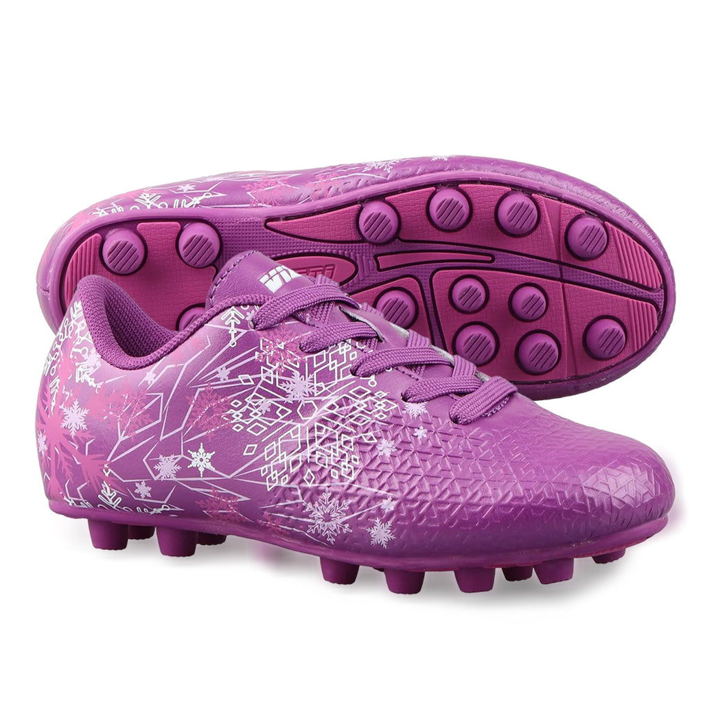 Vizari Frost 3 Youth Firm Ground Soccer Cleats for Natural Grass and Outdoor Play- Purple Vizari Sports