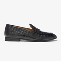 Men's Black Full Croc Milano Loafer Del Toro Shoes