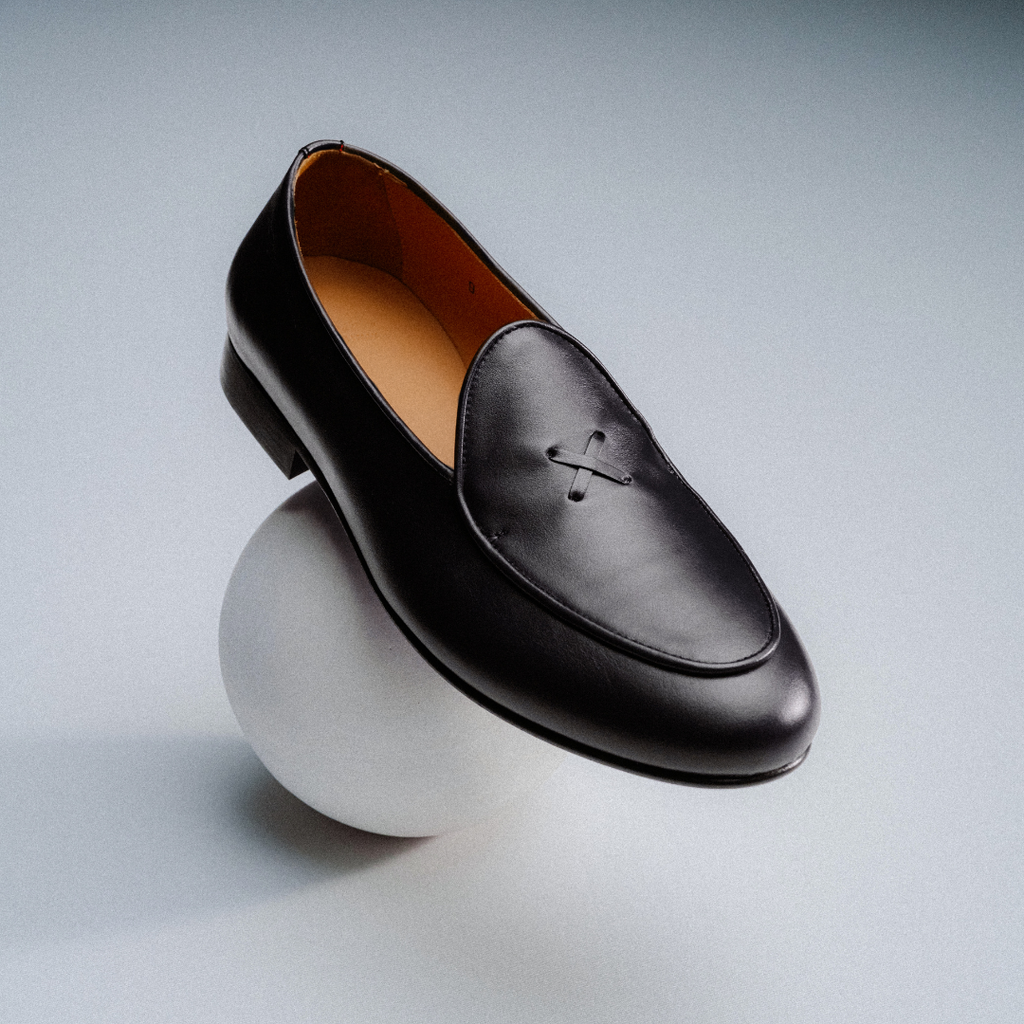 Men's Black Leather Milano Loafer Del Toro Shoes