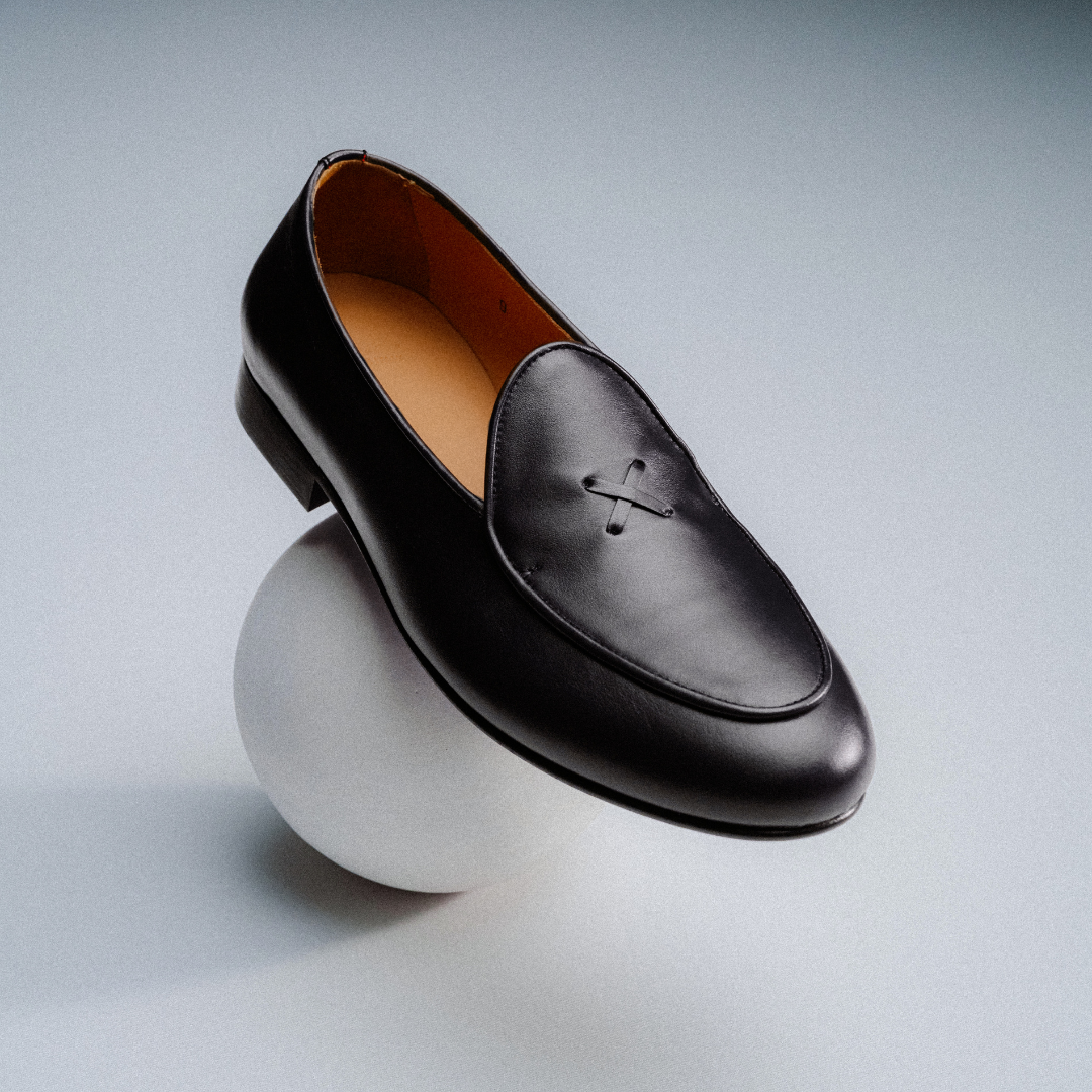 Men's Black Leather Milano Loafer Del Toro Shoes