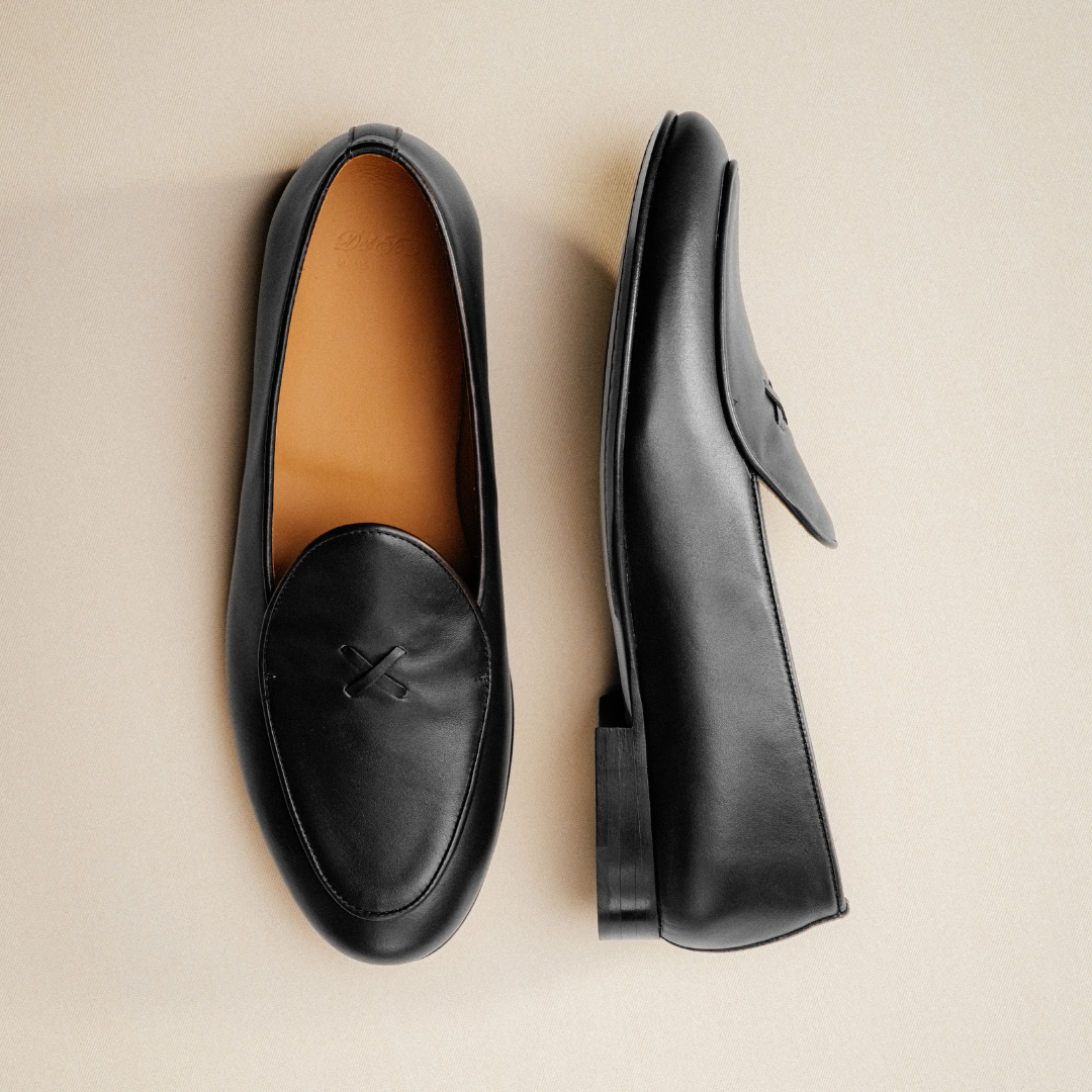 Men's Black Leather Milano Loafer Del Toro Shoes