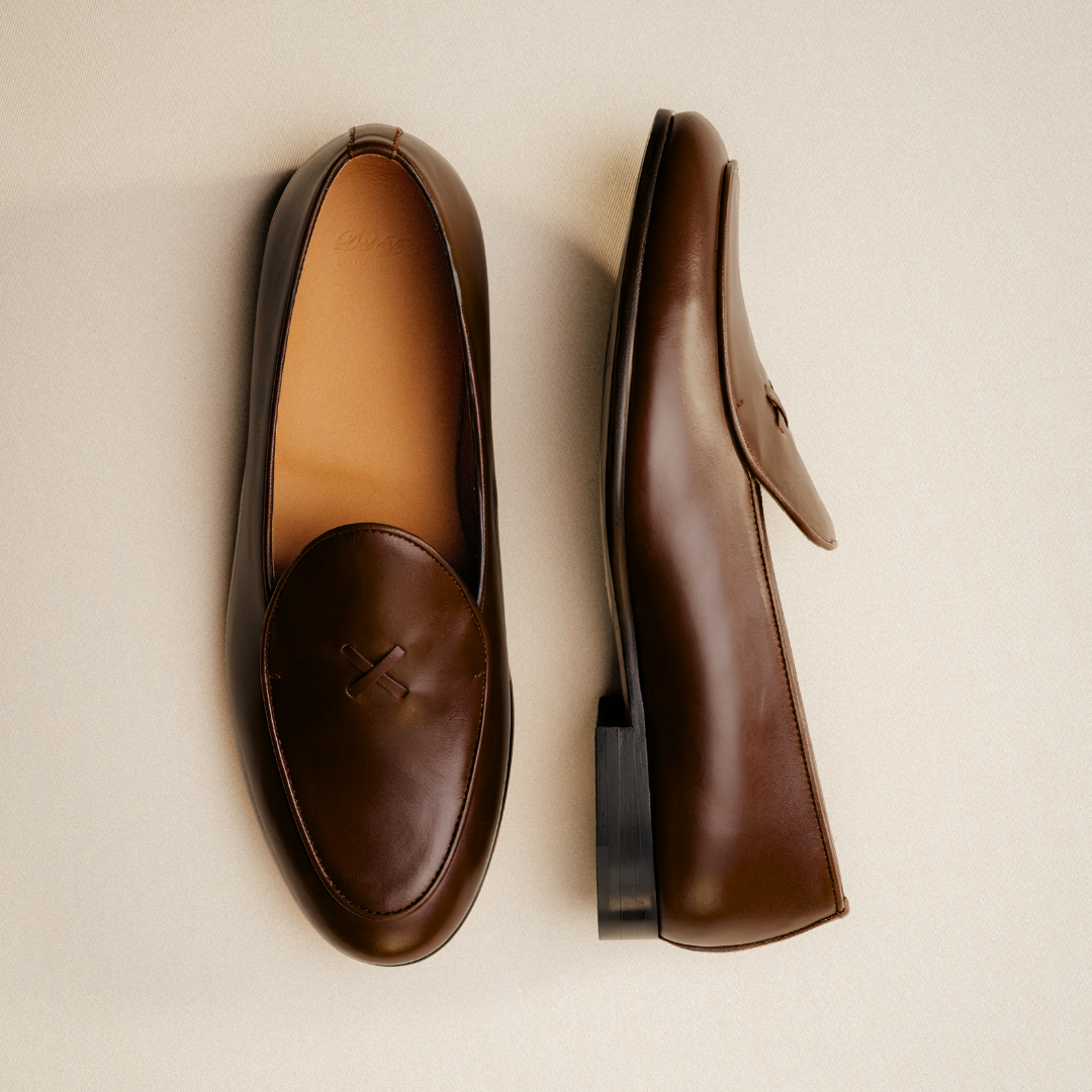 Men's Brown Leather Milano Loafer Del Toro Shoes