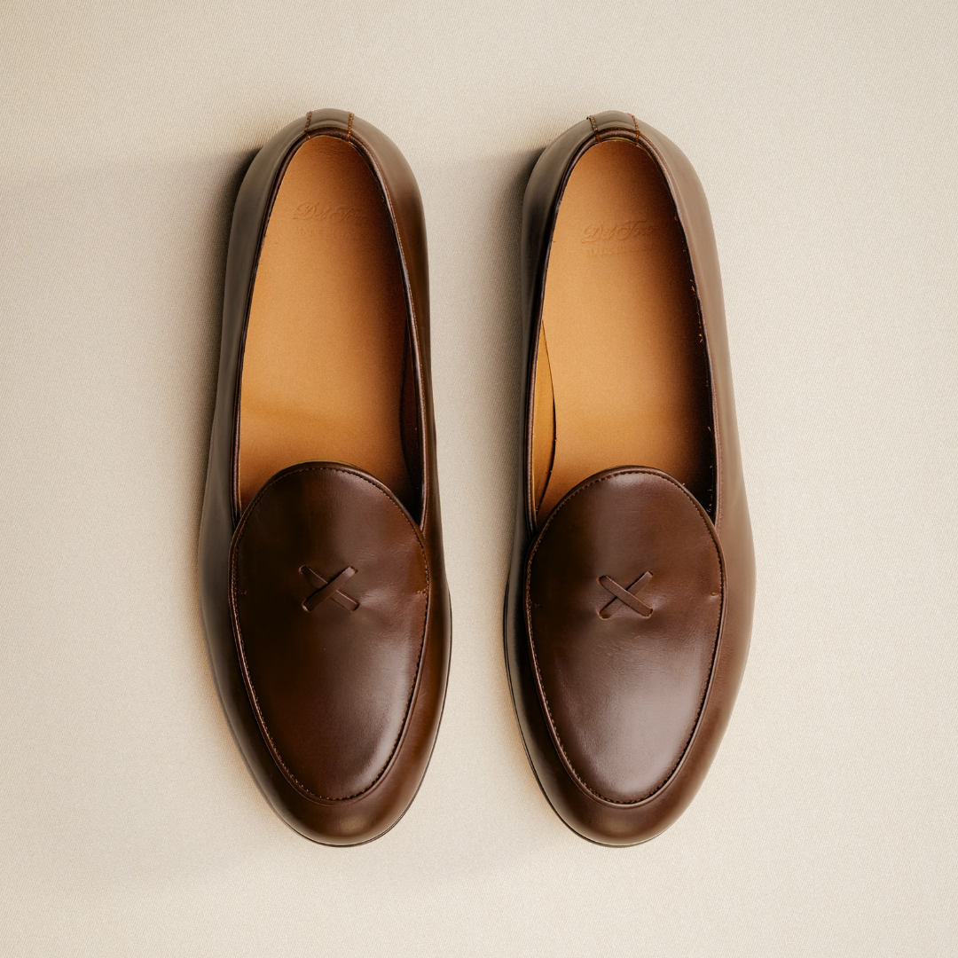 Men's Brown Leather Milano Loafer Del Toro Shoes