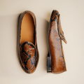 Men's Brown Snakeskin Milano Loafer Del Toro Shoes