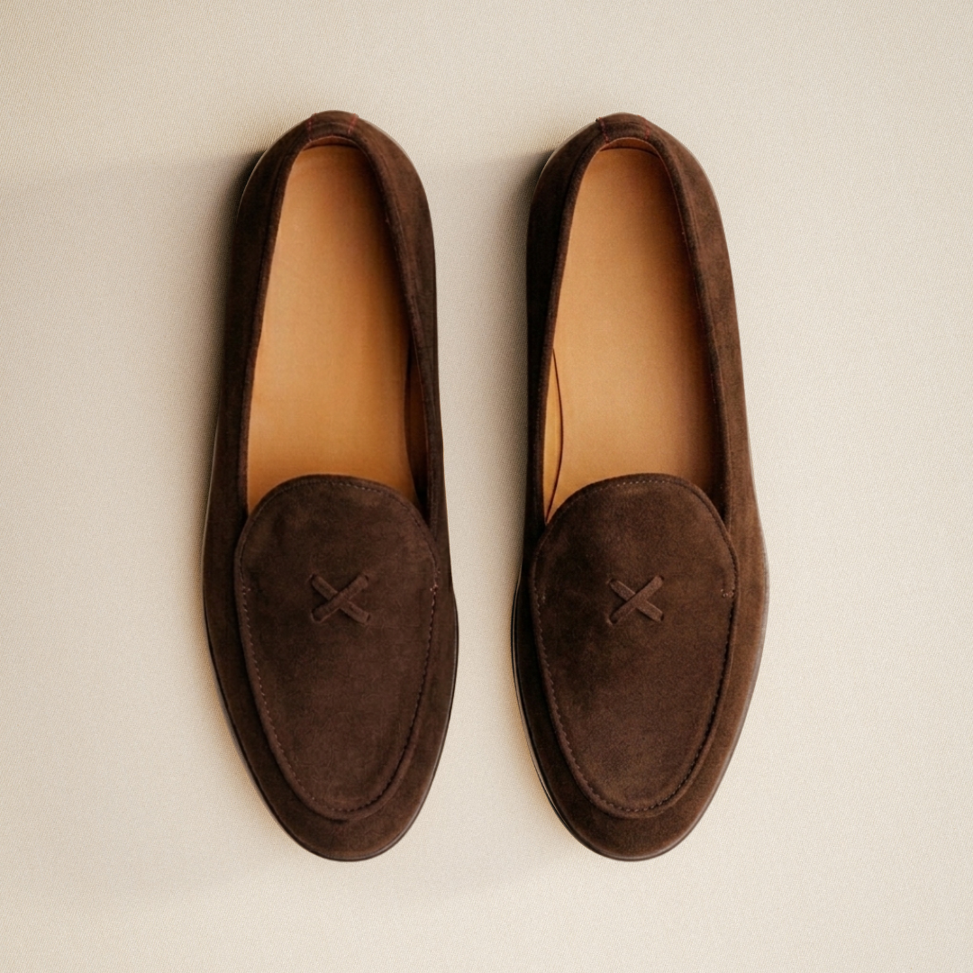 Men's Dark Brown Suede Milano Loafer Del Toro Shoes