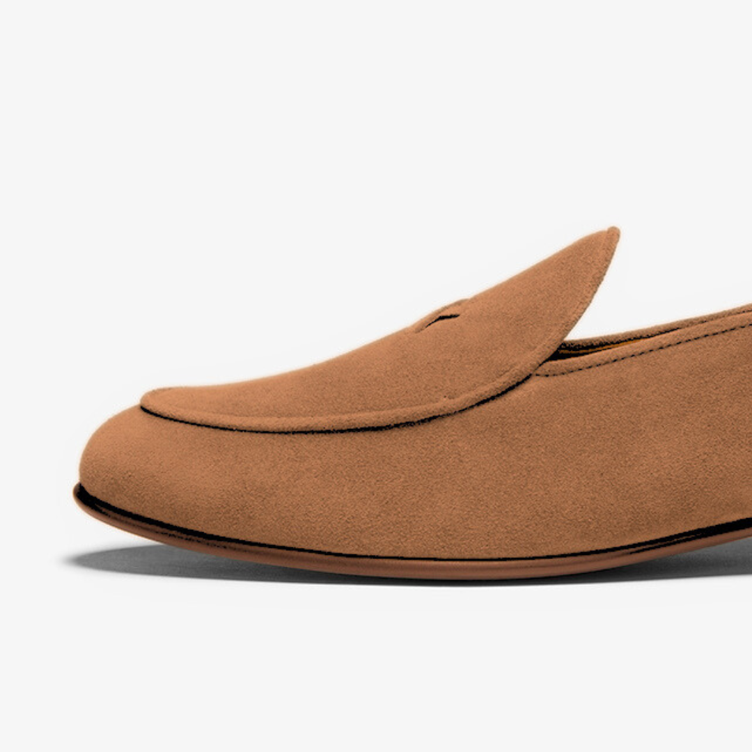 Men's Cognac Suede Milano Loafer Del Toro Shoes