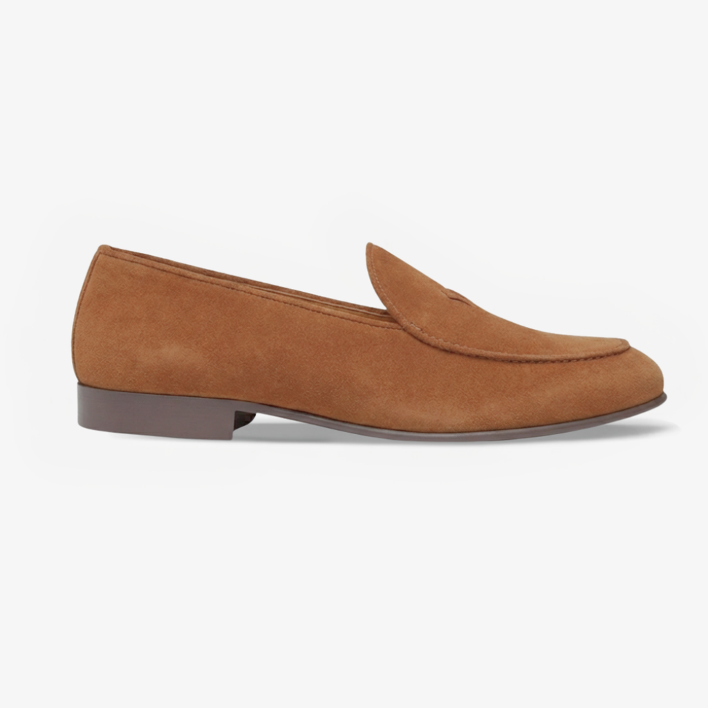 Men's Cognac Suede Milano Loafer Del Toro Shoes