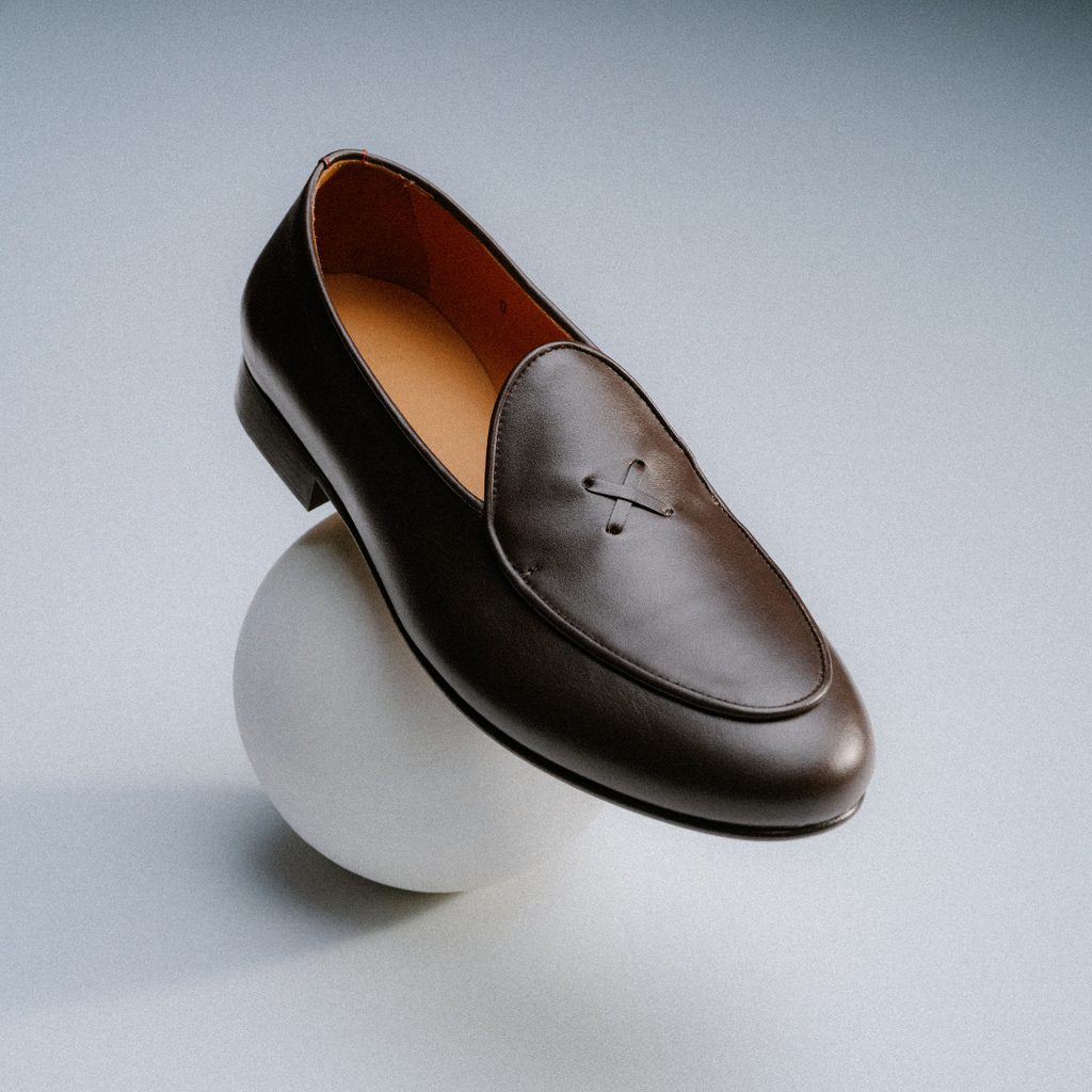 Men's Dark Brown Leather Milano Loafer Del Toro Shoes