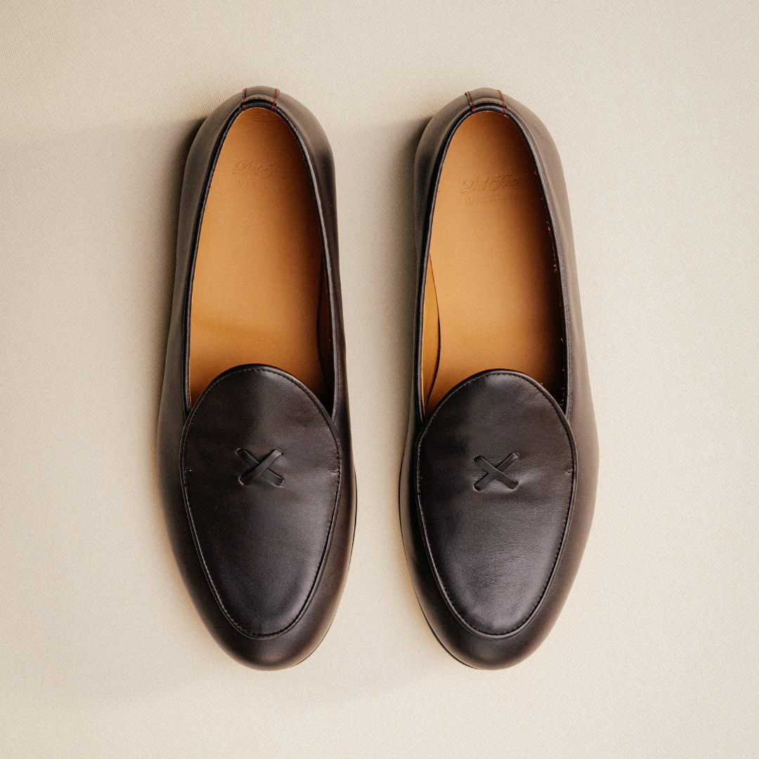 Men's Dark Brown Leather Milano Loafer Del Toro Shoes