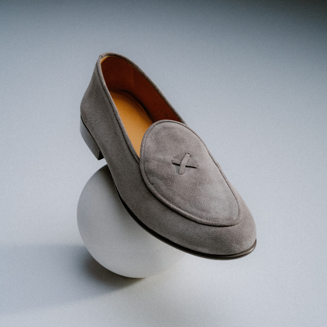 Men's Grigio Suede Milano Loafer Del Toro Shoes
