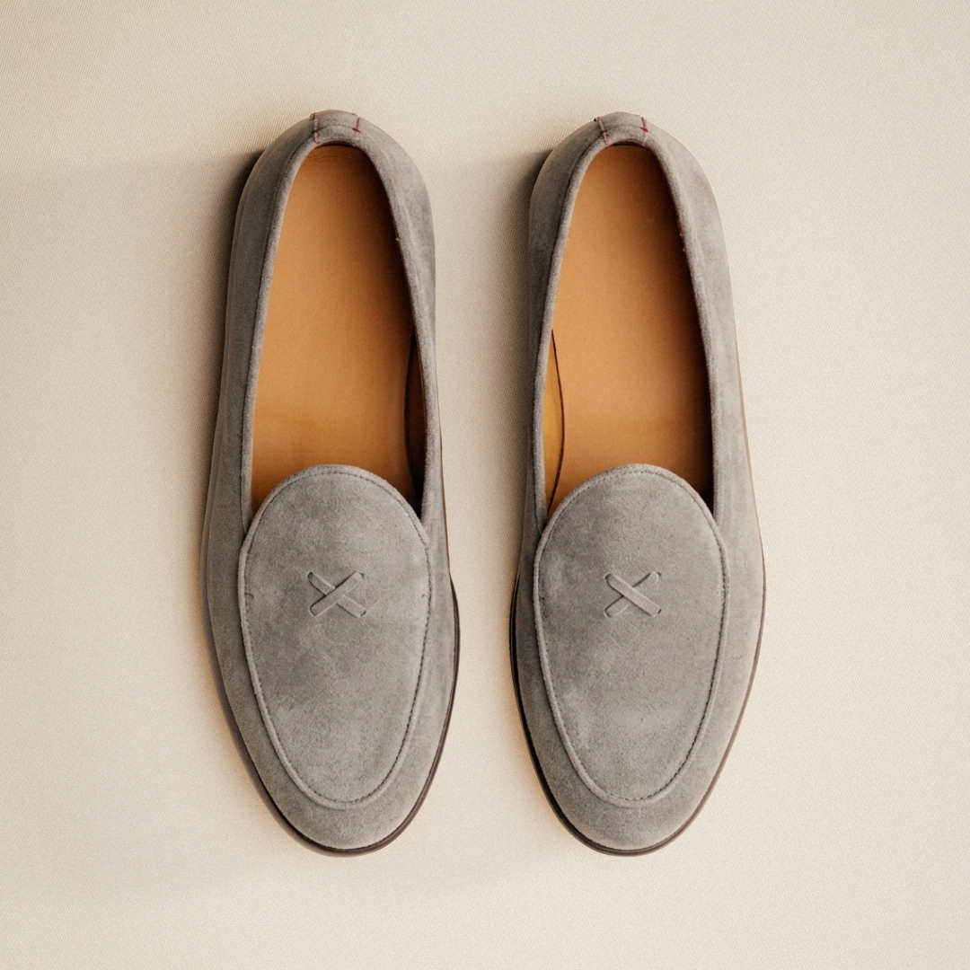 Men's Grigio Suede Milano Loafer Del Toro Shoes
