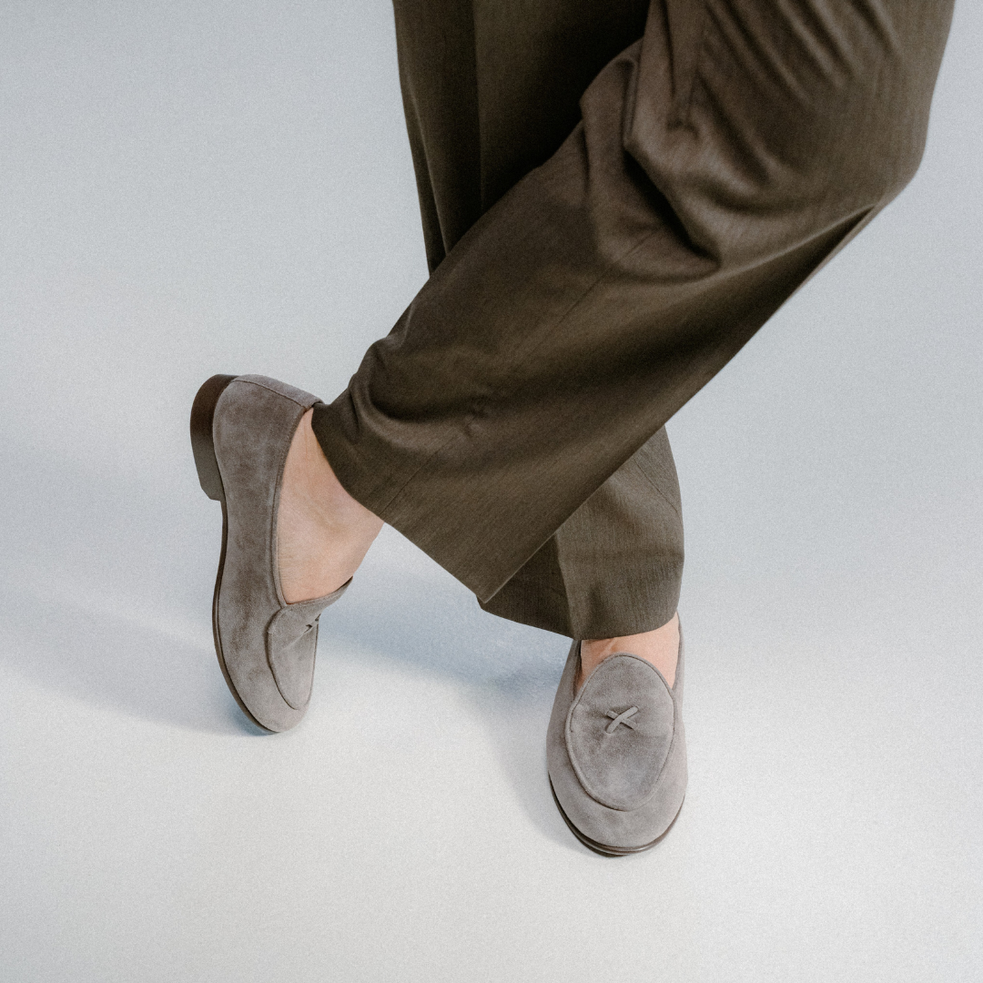 Men's Grigio Suede Milano Loafer Del Toro Shoes